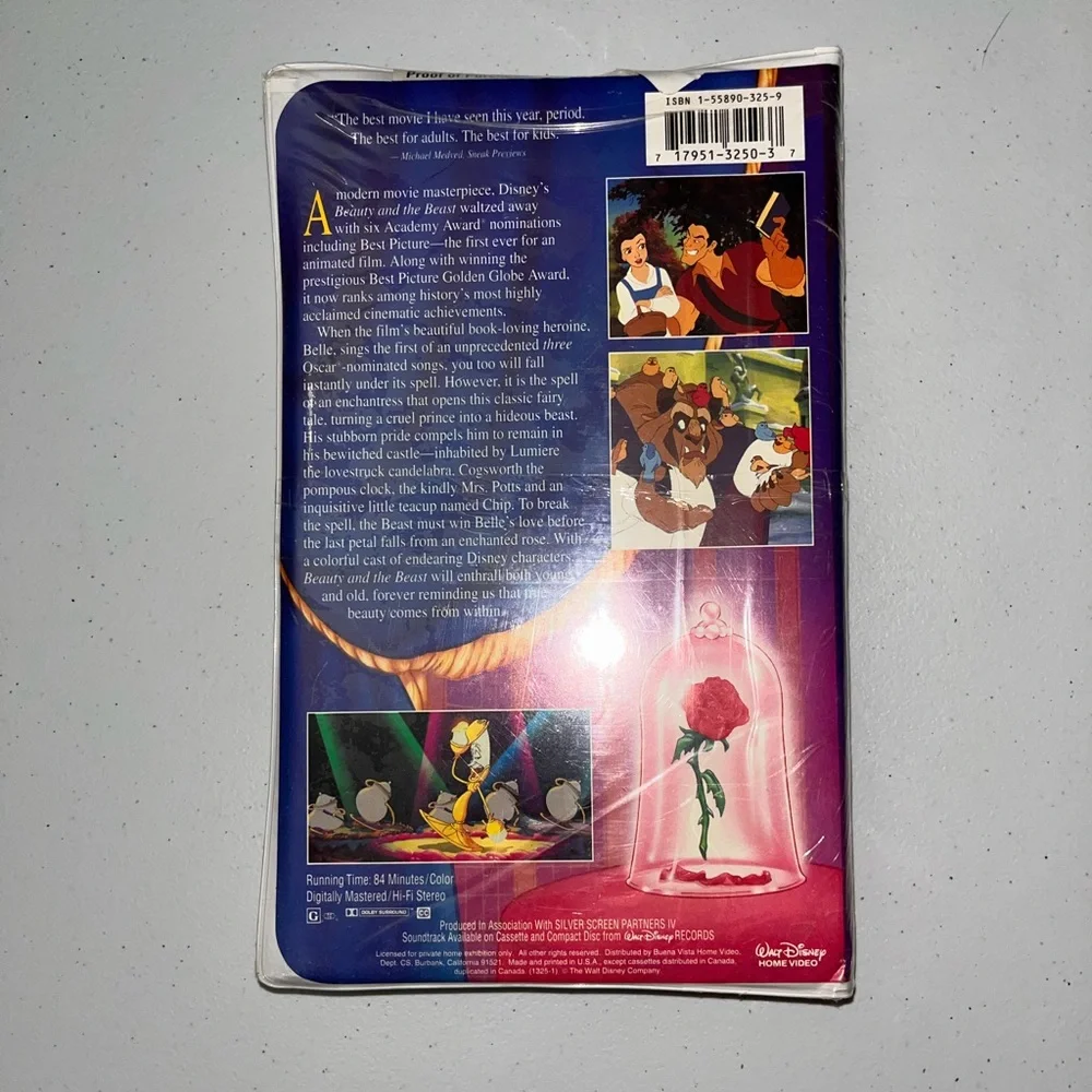 NWT Sealed Disney’s Beauty & The Beast VHS Black Diamond